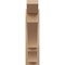 Ekena Millwork 5 1/2-in W x 18-in D x 22-in H Balboa Slat Rough Cedar Woodgrain TimberThane Outlooker, Primed Tan OUTUR055X18X22BOA24RCPR - alternate 3